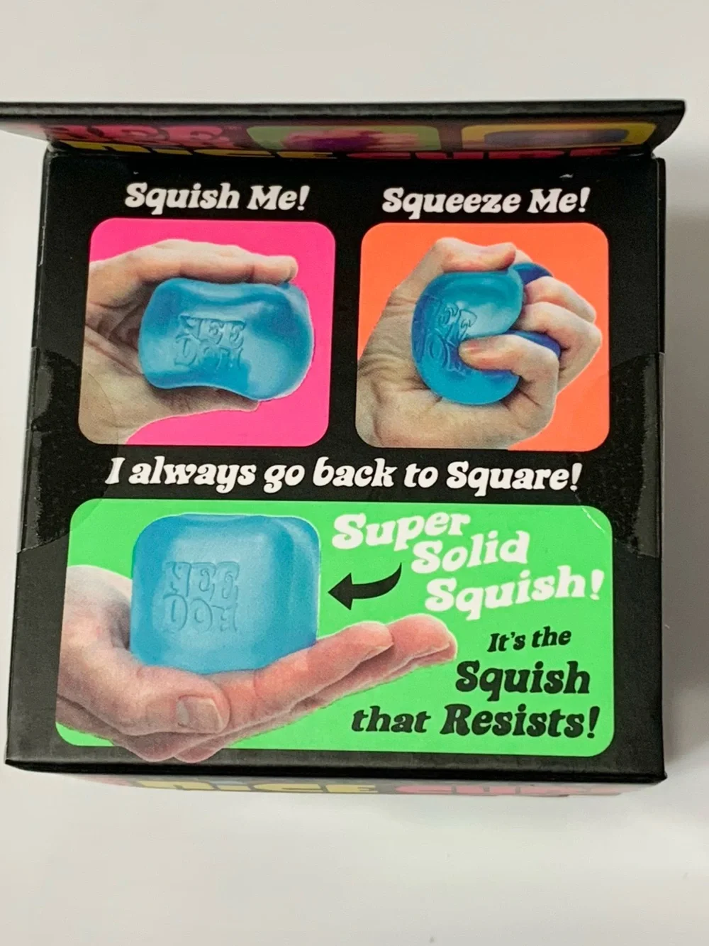 NEEDOH Nice Cube Blue Squishy NEE DOH Sensory Toy NEW